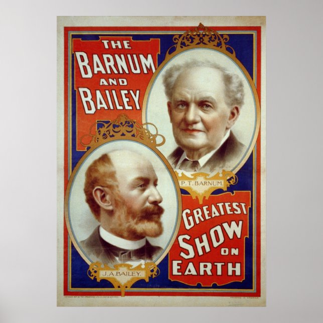 Barnum und Bailey Print oder Poster (Vorne)