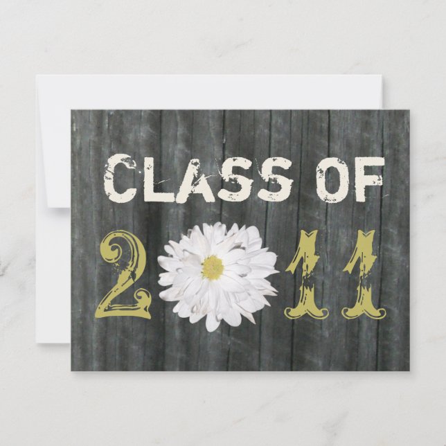 Barnwood and Daisy Abschluss Class of 2011 Einladung (Vorderseite)
