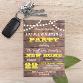 Barnwood Lights Gelbes Haus Erwärmung Einladung