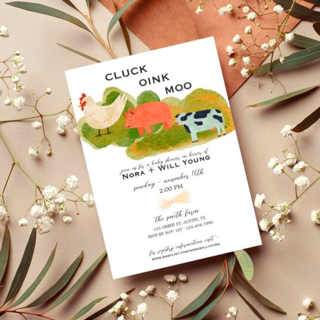 Barnyard Animals - Einladung zur Kinderdusche - Tr (Von Creator hochgeladen)