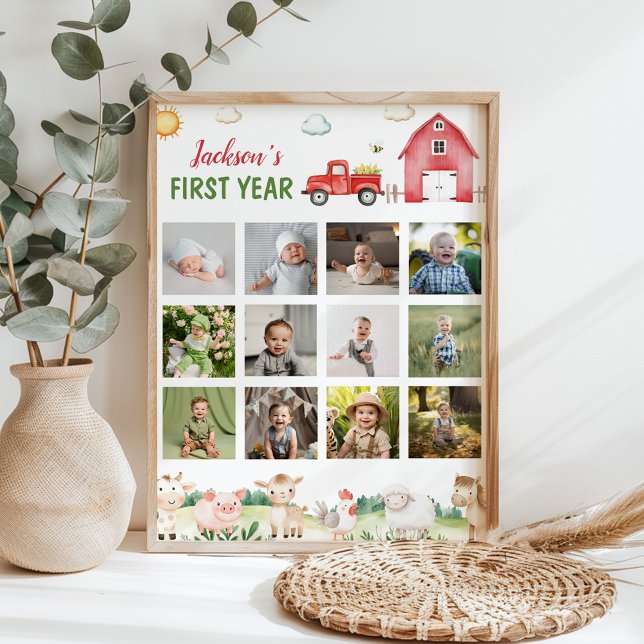 Barnyard Animes First Year Foto Milestone Poster (Von Creator hochgeladen)