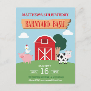 Barnyard Bash Einladung