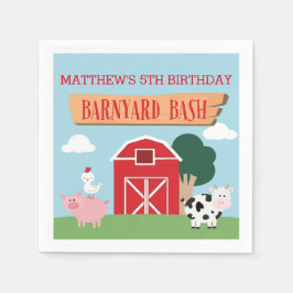 Barnyard Birthday Bash/Party Serviette