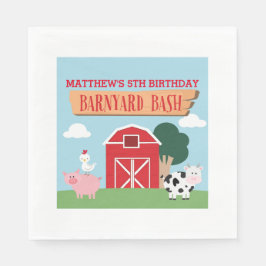 Barnyard Birthday Bash/Party Serviette