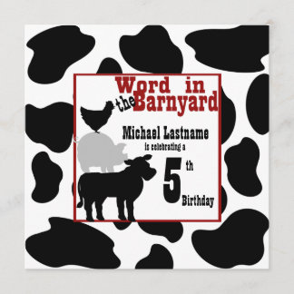 Barnyard Birthday Party Einladung