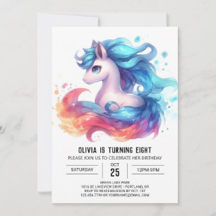 Barnyard Custom Horse Birthday Einladung