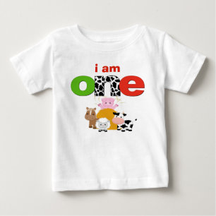 Barnyard Farm 1. Geburtstags-T-Shirt Kleinkind Bab Baby T-shirt