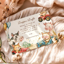 Barnyard Farm Animals Diapper Raffle