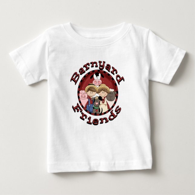Barnyard-Freund-Bauernhof-Baby-T - Shirts (Vorderseite)
