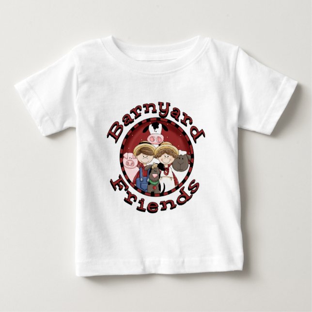 Barnyard-Freund-T-Shirts und Geschenke Baby T-shirt (Vorderseite)