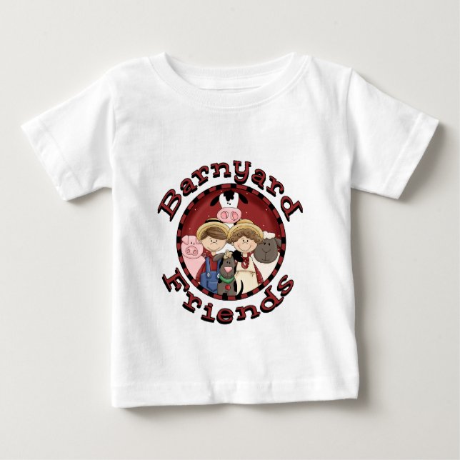 Barnyard-Freund-T-Shirts und Geschenke Baby T-shirt (Vorderseite)