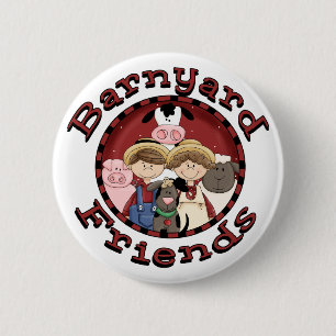 Barnyard-Freund-T-Shirts und Geschenke Button