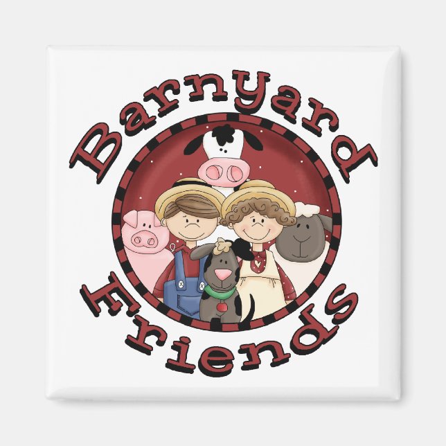 Barnyard-Freund-T-Shirts und Geschenke Magnet (Vorne)