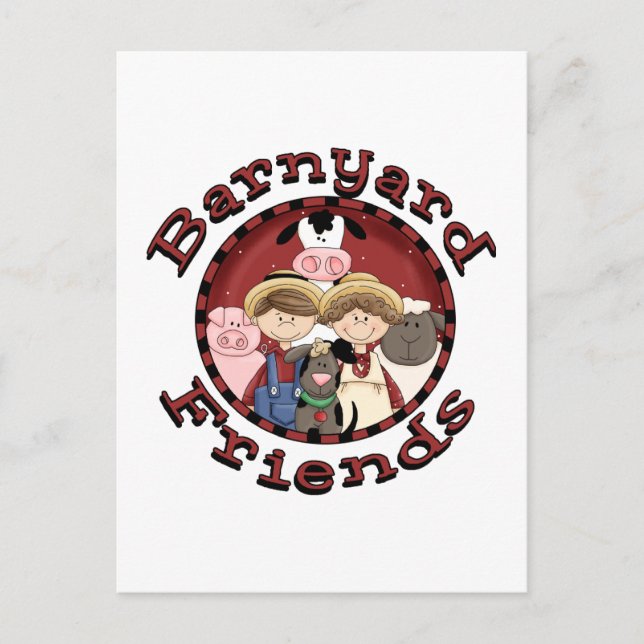 Barnyard Friends Tshirts und Geschenke Postkarte (Vorderseite)