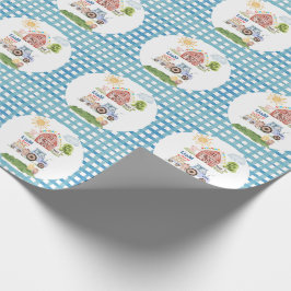 Barnyard Fun 1st Birthday Geschenkpapier
