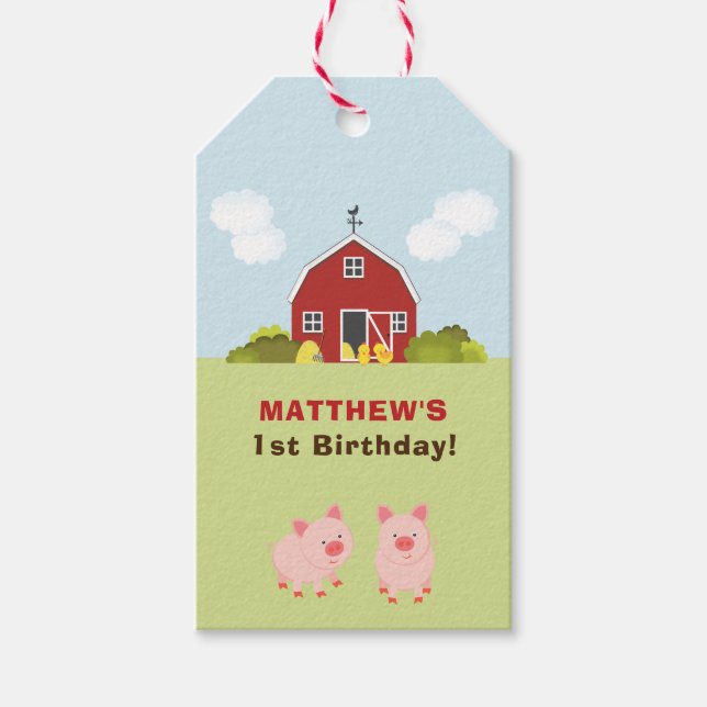 Barnyard Geschenkanhänger (Vorderseite)