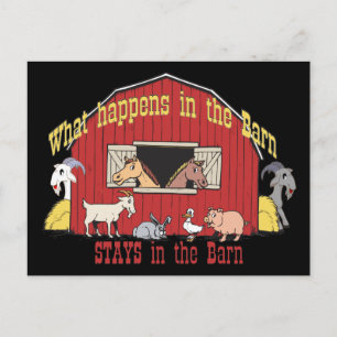 Barnyard Goat Postkarte