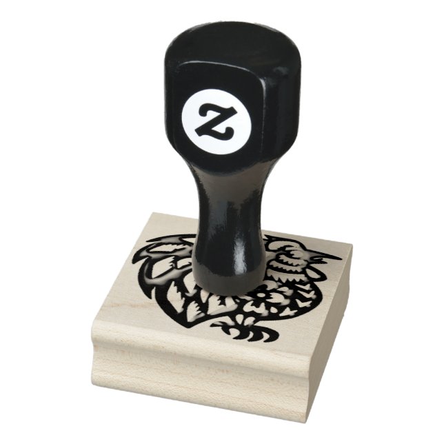 Barnyard Rooster Gummistempel (Stempel)