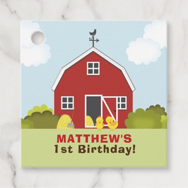 Barnyard Vielen Dank Geschenkanhänger (Vorderseite)