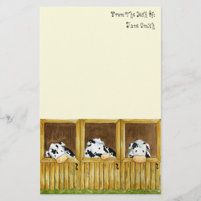 Barnyard-Weinstock-Briefpapier Briefpapier (Vorderseite)