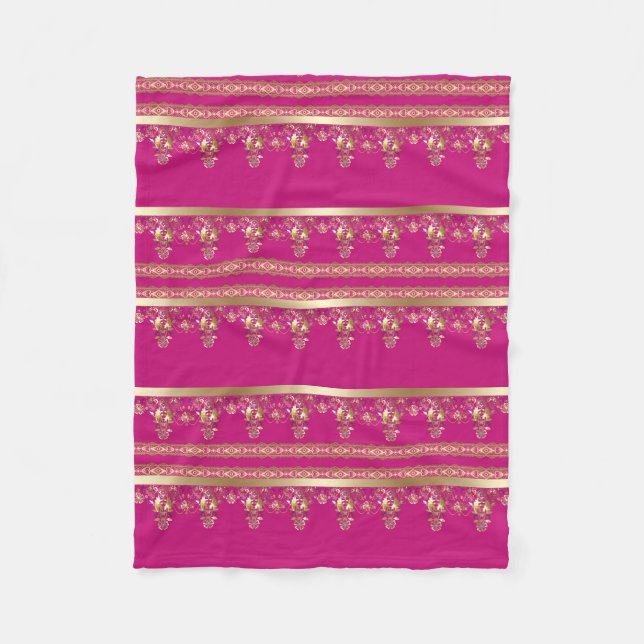 Barock-Arabic Fleecedecke (Vorderseite)