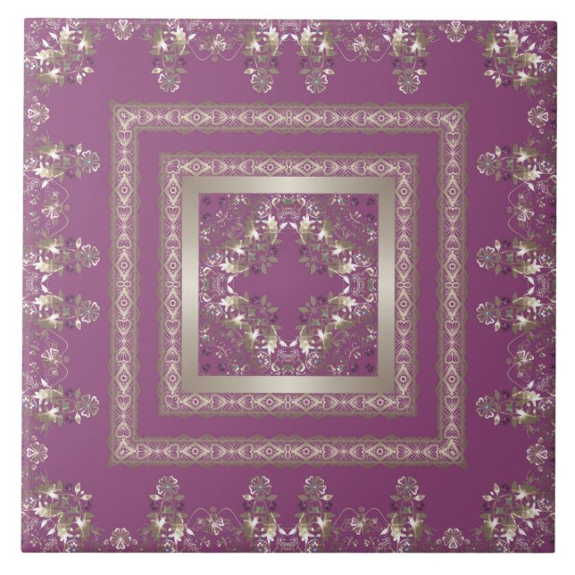 Barock-Arabic Fliese (Vorderseite)