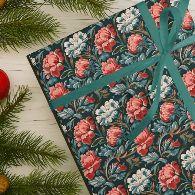 Barock Bloom Art Nouveau Vintage Tapete Geschenkpapier Set (Von Creator hochgeladen)