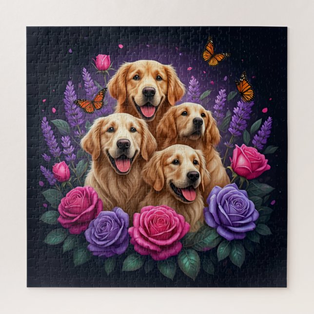 Barock Bulldog: Ein historisches Portrait Puzzle (Vertikal)