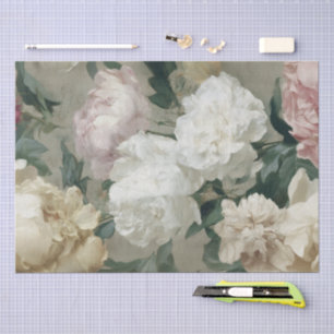 Barock Elegante Vintage Blume Seidenpapier