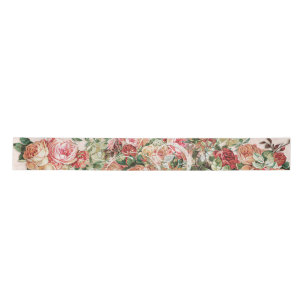 Barock floral Elegante Rose Rodelbahn mit Aussicht Satinband