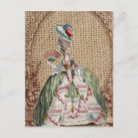 Barock-Franzosen-Burlap Marie Antoinette