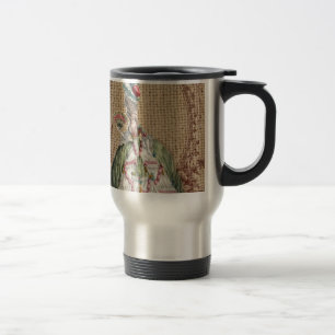 Barock-Franzosen-Burlap Marie Antoinette Reisebecher