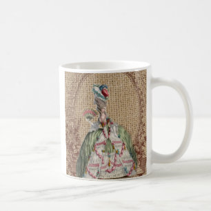 Barock-Franzosen-Burlap Marie Antoinette Tasse
