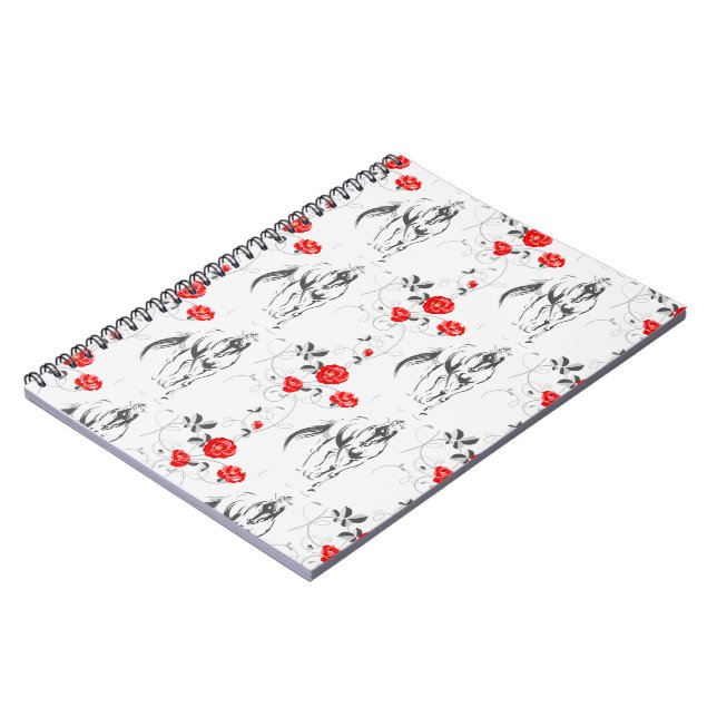 Barock Horse Foto Notebook Notizblock (Linke Seite)