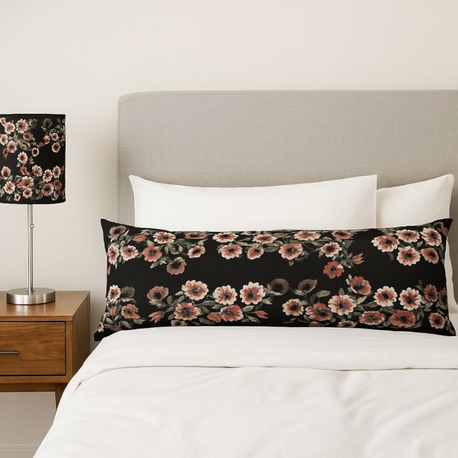 Barock Inspiriert Botanische Weichpinke und Grüntö Seitenschläferkissen (Von Creator hochgeladen)