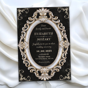 Barock klassische Vintage-Hochzeit Einladung