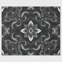 Barock Noir Wrapping Paper Geschenkpapier