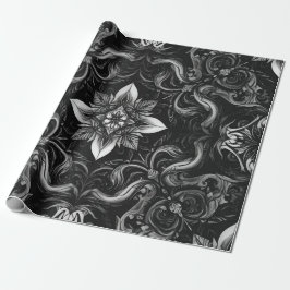 Barock Noir Wrapping Paper Geschenkpapier