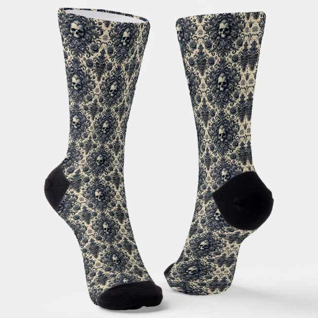 Barock Punk - Gotisches Viktorianisches Delirium Socken (Gewinkelt)