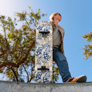 Barock-Retro-Klassiker-Muster Skateboard