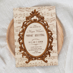 Barock-Rezital in einer Vintage-Musikbar Einladung