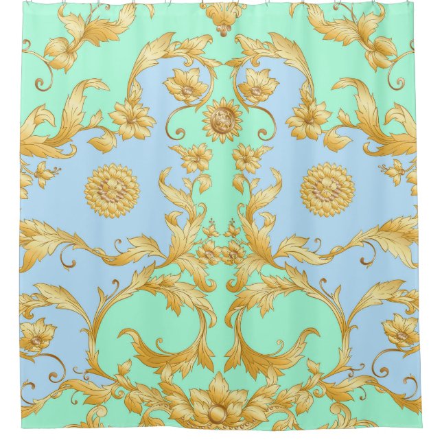 Barock Rokoko Renaissance Elegante Duschvorhang (Vorderseite)