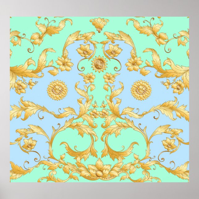 Barock Rokoko Renaissance Elegante Poster (Vorne)