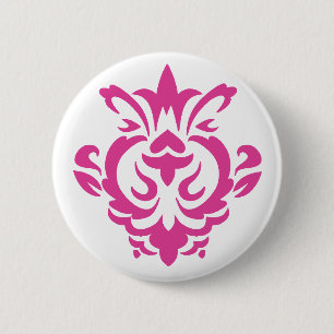 Barock-Rosa-Taste (Einzeltaste) Button
