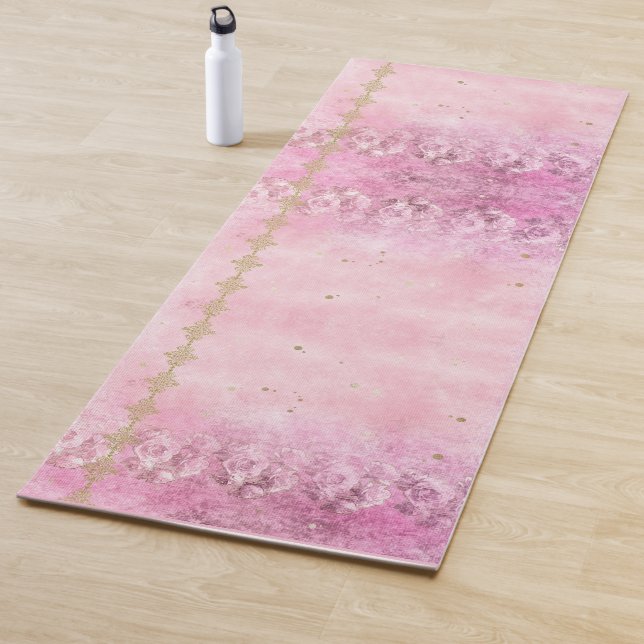Barock, Rose, Grunge, Damask - Yoga Mat Yogamatte (Beispiel)