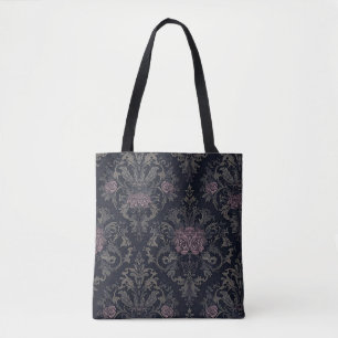 Barock-Rosen-Motten-Tasche – Gotische Florale Dama