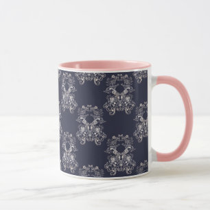 Barock-Stil Marine Muster. Tasse