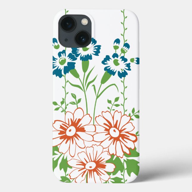Barock-Tapete-Blume Case-Mate iPhone Hülle (Rückseite)