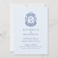 Barock Wappen French Blue Wedding