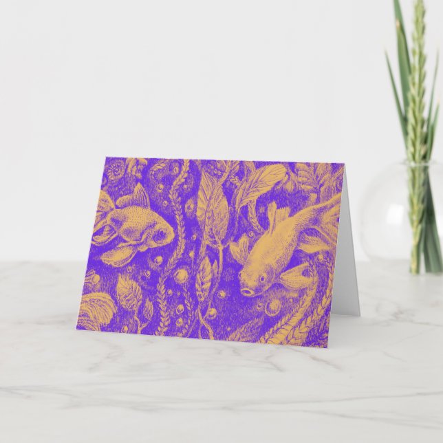 'Barockaquarium' - Dankeschön-Karte Dankeskarte (Vorderseite)